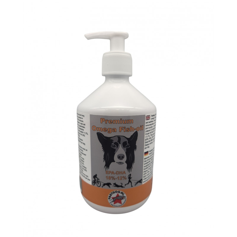 Fastdog Huile de poisson oméga premium 500 ml Fastdog Huile de poisson oméga premium 500 ml