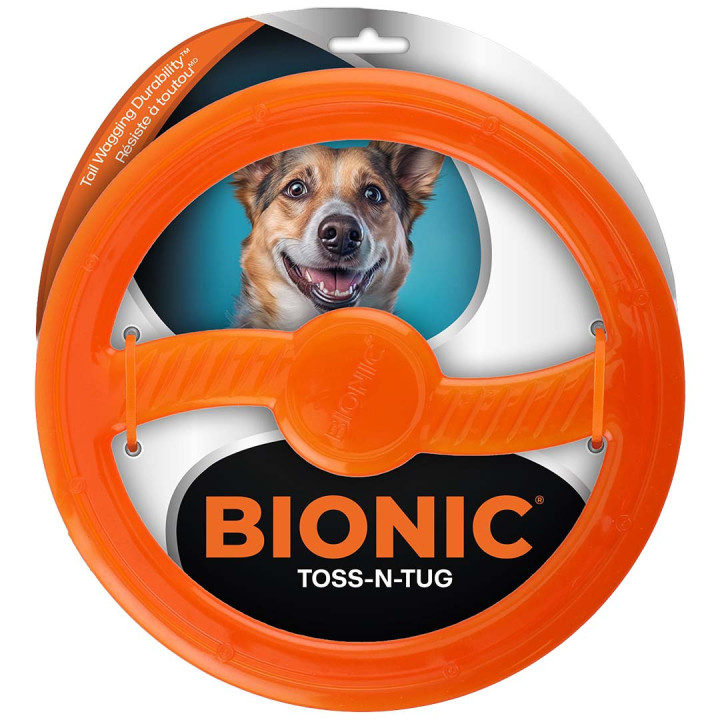 BIONIC Toss-N-Tug 23 cm | Jouet de tirage pour chien