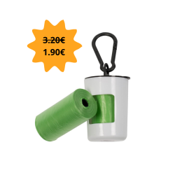 Distributeur de sachet hygiénique avec 2 rouleaux (prix initial 3,20€)