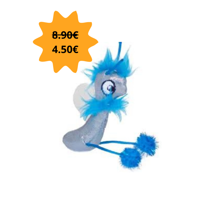 Dangle Bug | Jouet brillant bleu pour chat