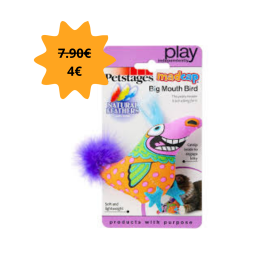 Petstages Big Mouth Bird | Jouet avec herbe à chat