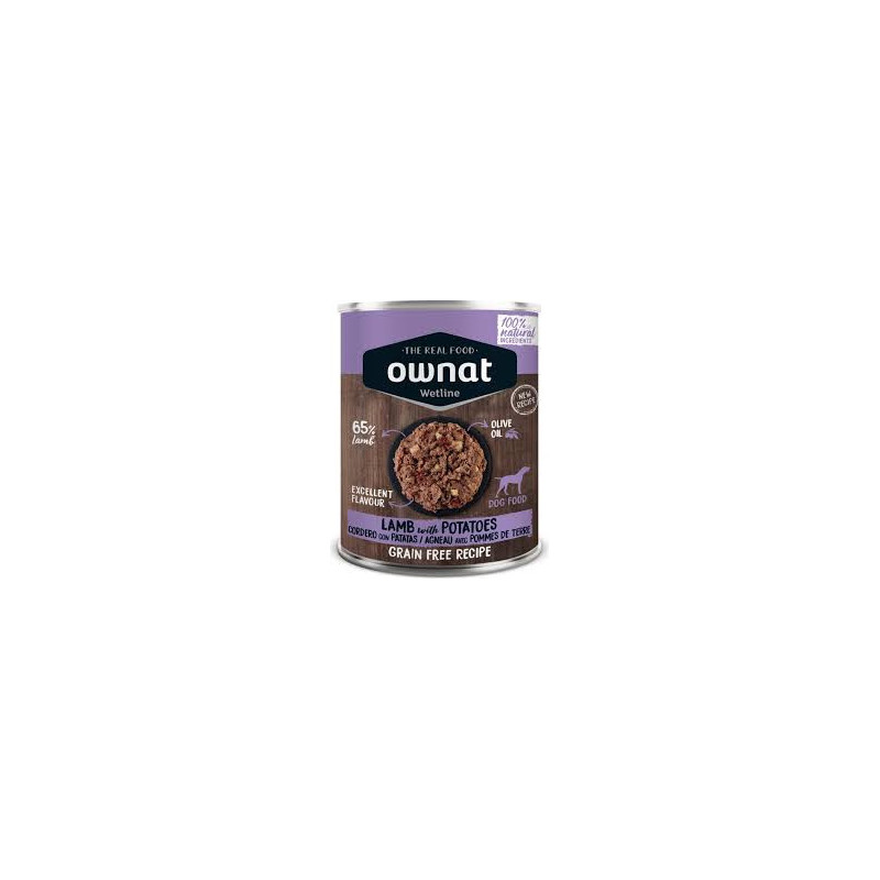ownat wetline patée Agneau et Pommes de terre 395g