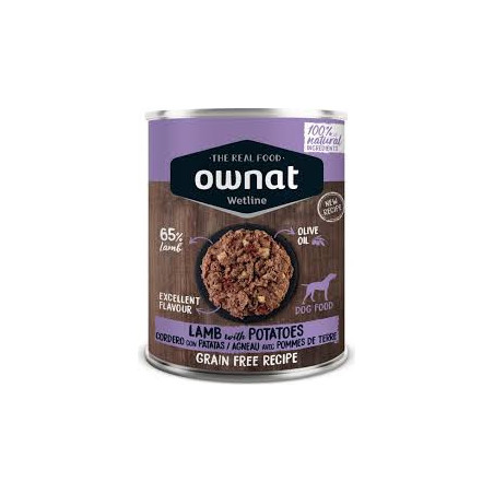 ownat wetline patée Agneau et Pommes de terre 395g
