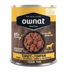 Ownat wetline patée Dinde et citrouille 395g