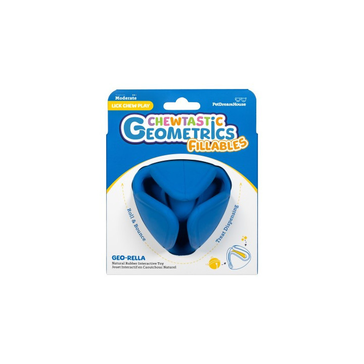 ChewTastic Geo-Rella | Jouet à garnir pour chien
