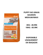 Nature's variety puppy no grain medium/maxi saumon (3kg ou 10kg)