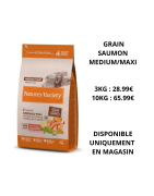 Nature's variety no grain medium/maxi saumon (3kg ou 10kg)