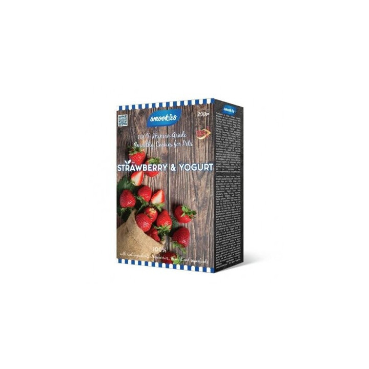 Smookies Fraise & Yaourt 200 g | Biscuits pour chien