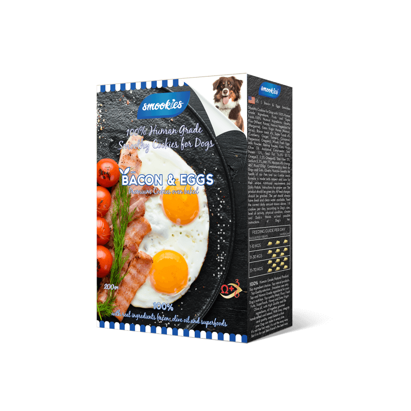 Biscuits smookies  Bacon & Oeufs 200 g pour chiens