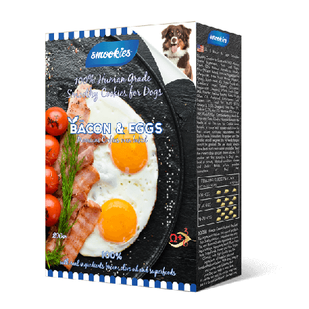 Biscuits smookies  Bacon & Oeufs 200 g pour chiens
