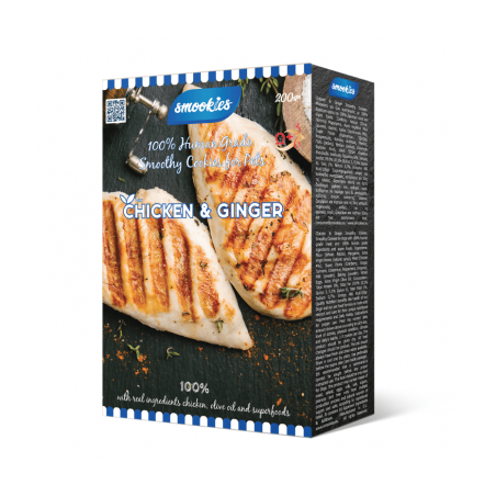 Biscuits smookies Poulet & Gingembre 200 g pour chiens