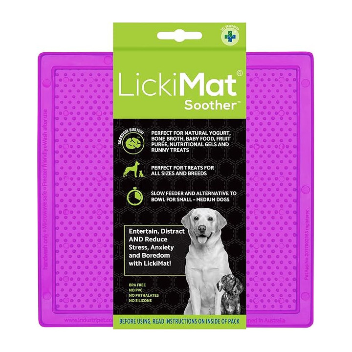LickiMat Soother 20 × 20 cm | Tapis de léchage chien & chat