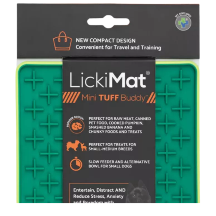 LickiMat Mini Tuff Buddy | Tapis de léchage chien & chat