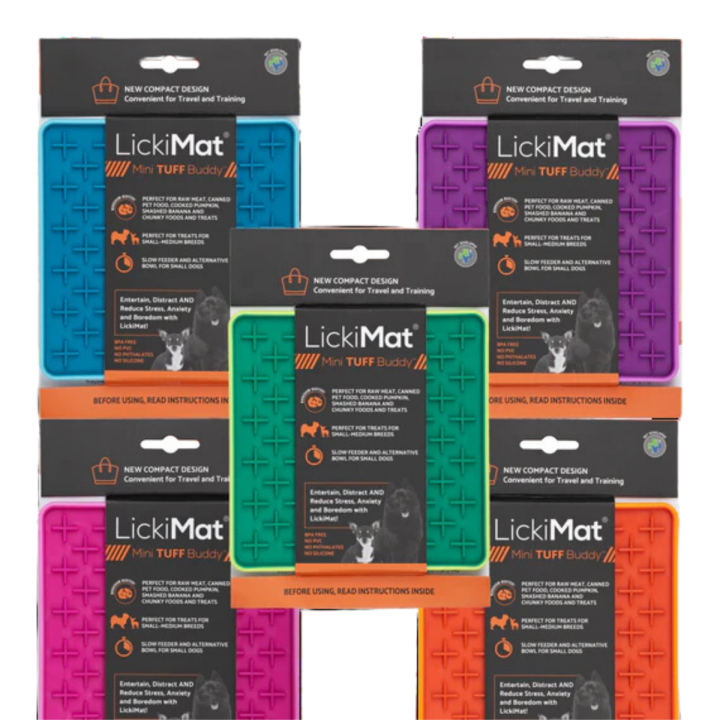 LickiMat Mini Tuff Buddy | Tapis de léchage chien & chat
