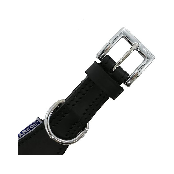 Collier Ancol Greyhound cuir 34–43 cm | Lévrier