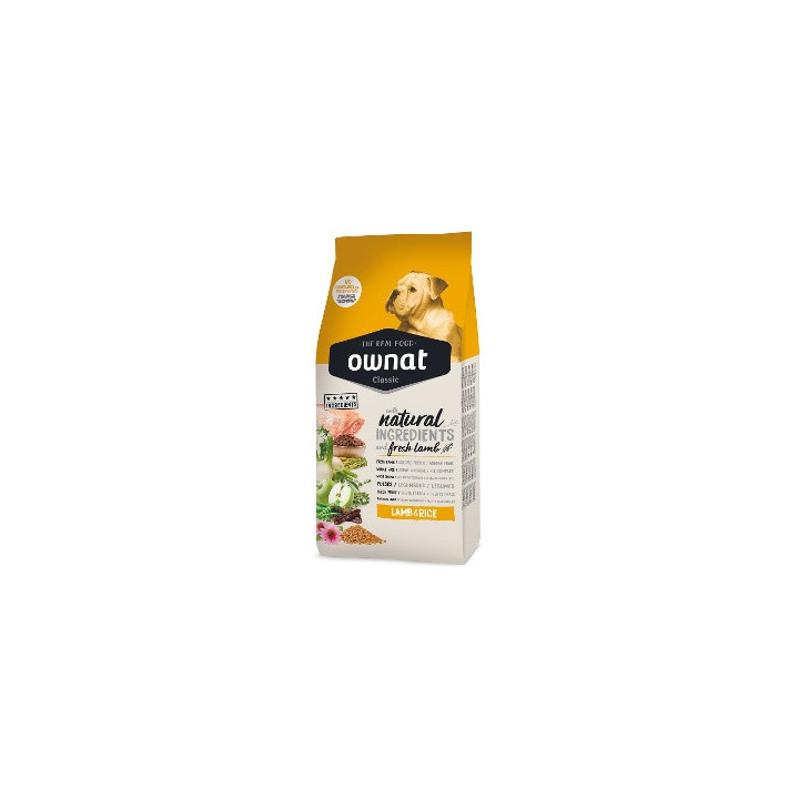Ownat classic lamb&rice (dog) 20 Kg