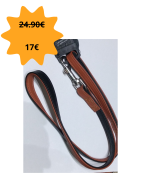 Laisse cuir 100cm/16mm diamond dog chic duvo+ (prix initial 24.90)