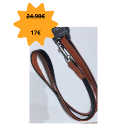 Laisse cuir 100cm/16mm diamond dog chic duvo+