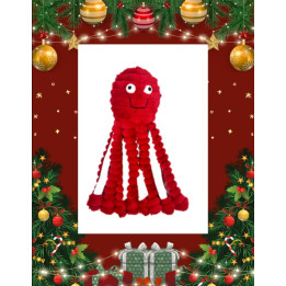 GOR REEF Holiday | Pieuvre rouge de Noël pour chien