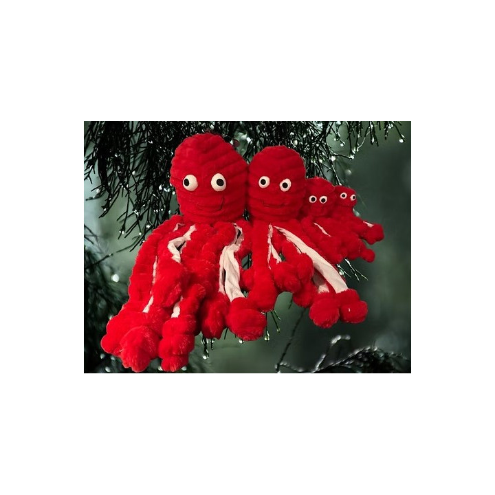 GOR REEF Holiday | Pieuvre rouge de Noël pour chien