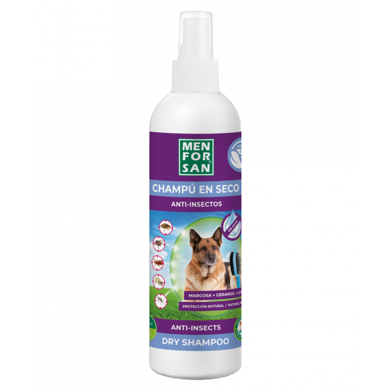 Spray anti parasitaire pour chien huile de margousier (neem), géraniol et huile de lavandin 250ml