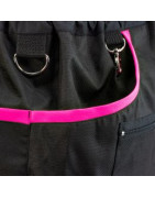 Ceinture d'entraînement MELLY speed dogsport noir et rose xs-m