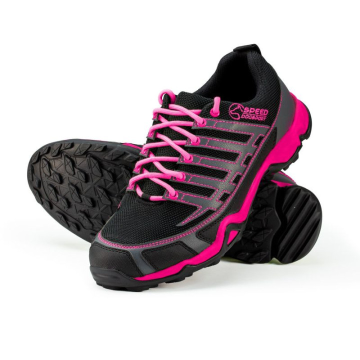 Chaussures sport canin BALOU Noir/Rose | Speed Dogsport