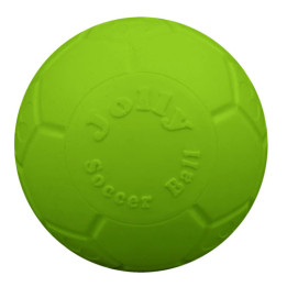 Jolly Soccer Ball pour chien : ballon résistant en JollyFlex, flottant et idéal pour les jeux de poursuite en extérieur. Livrais