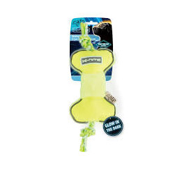 Jouet phosphorescent chien AFP K-Nite | Os avec corde