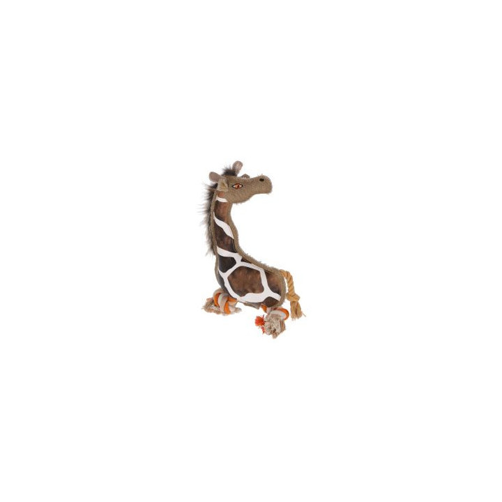 Peluche girafe chien 29 cm | Couineur & corde Gina