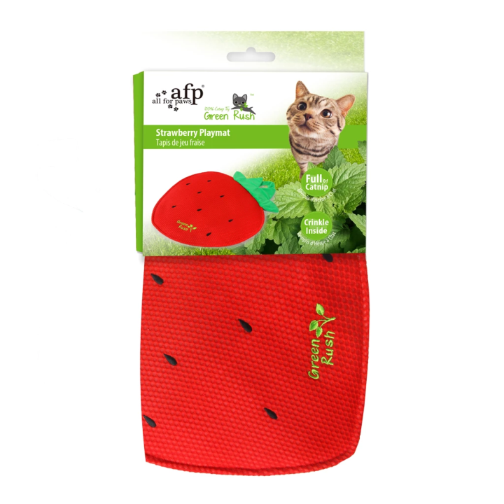 Tapis de jeu chat AFP Green Rush | Fraise Catnip