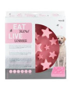 Gamelle anti-glouton Eat Slow Live Longer étoile rose taille L