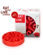 Gamelle anti-glouton Eat Slow Live Longer original rouge taille L