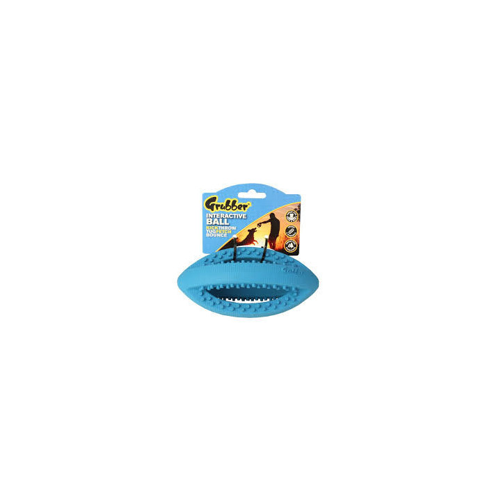 Ballon rugby chien Happy Pet Grubber | Jouet interactif