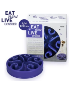 Gamelle anti-glouton Eat Slow Live Longer original bleu taille S
