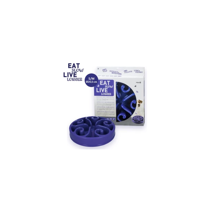 Gamelle anti-glouton chien S | Eat Slow Live Longer