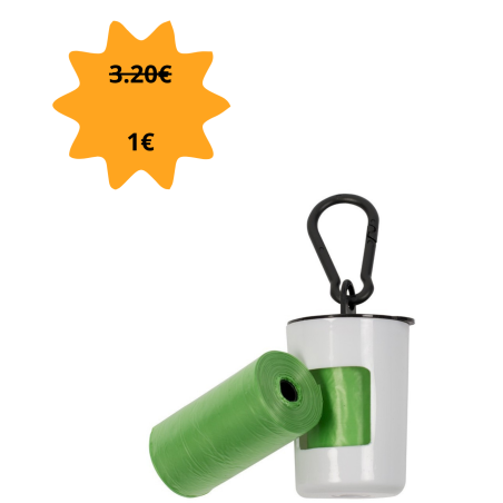 Distributeur de sachet hygiénique avec 2 rouleaux