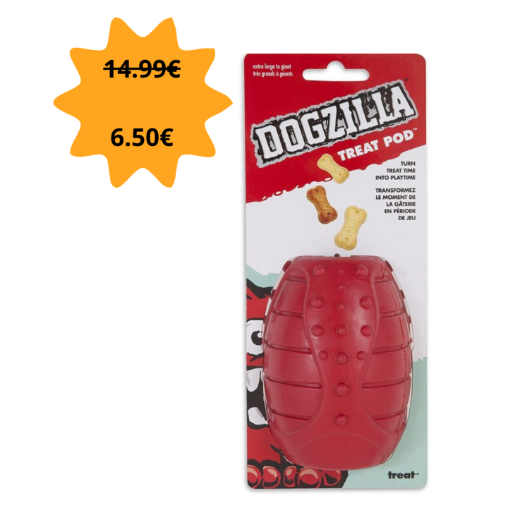 Dogzilla Treat Pod | Jouet à garnir pour chien
