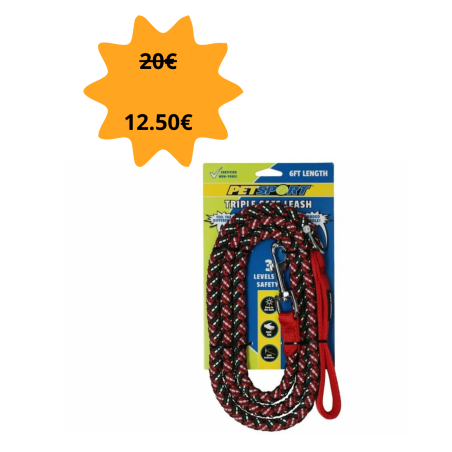 Laisse triple safe 1.8m