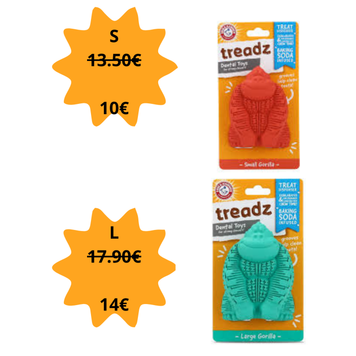 gorilla treadz dental toys arm & hammer