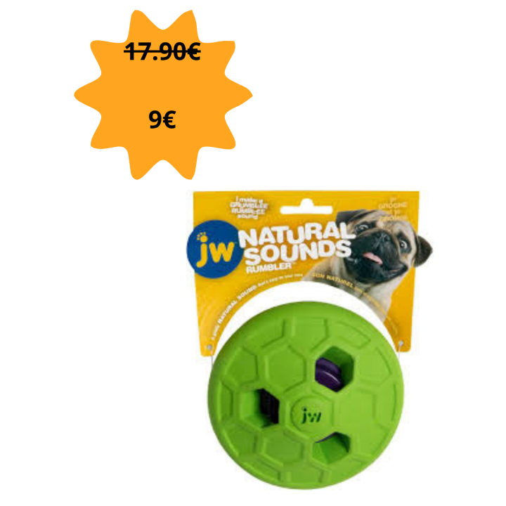 JW Natural Sounds Tumbler | Jouet interactif chien
