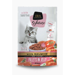 Era sybarite filets en gelée chaton avec du saumon enrichis avec des carottes et romarin 85g