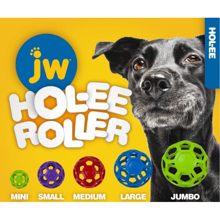 JW Hol-ee Roller L 14 cm | Balle ajourée pour chien