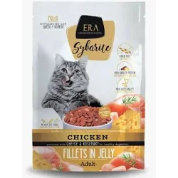 Era sybarite filets en gelée avec du poulet, enrichis avec du fromage et romarin 85g
