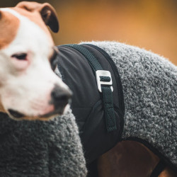 VESTE EN LAINE DE MERINOS HYBRIDO HUNDLANDS orange brulé