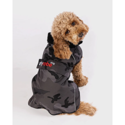 Dryrobe veste chien noir camouflage