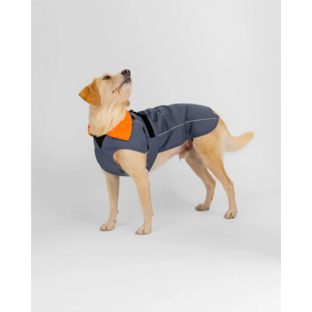Dryrobe veste chien gris foncé orange