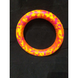 Anneau 25 cm diametre orange jaune fushia