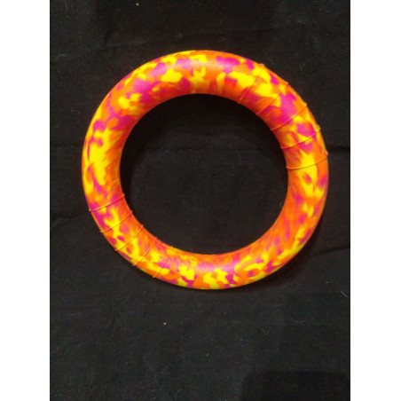 Anneau 25 cm diametre orange jaune fushia