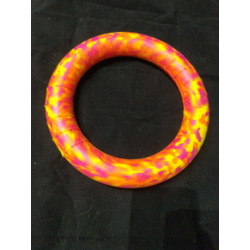 Anneau 25 cm diametre orange jaune fushia